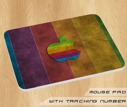 Apple Full Color Rainbow Logo Mouse Pad Mat Mousepad Hot Gift Game