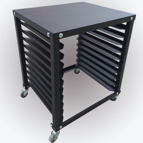 Screen printing cart for 10 screens and base for table top printer or storage for sale