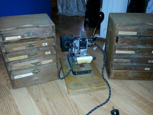 Kingsley machine M-85-BA Foil Stamper and lots of accessories