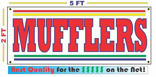 MUFFLERS Banner Sign NEW Larger Size 4 Auto Shop, Garage, Car Rebuild Job