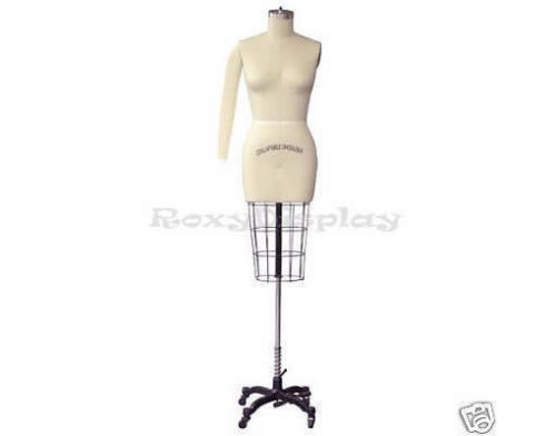 Professional dress form, mannequin, size 12, w/hip+arm for sale