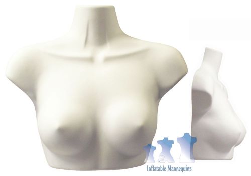 Female Upper Torso Form  - Hard Plastic, White