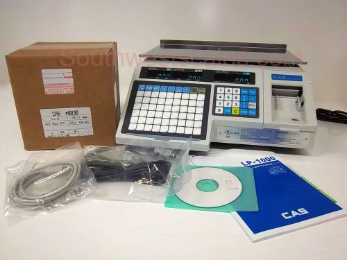 New CAS LP-1000N Label Printing Scale - Free Shipping + Case of 8030 Labels!