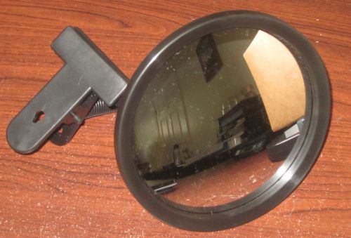 See-All Personal Security Mirror ICU7 7&#034; Diameter Clip On Black