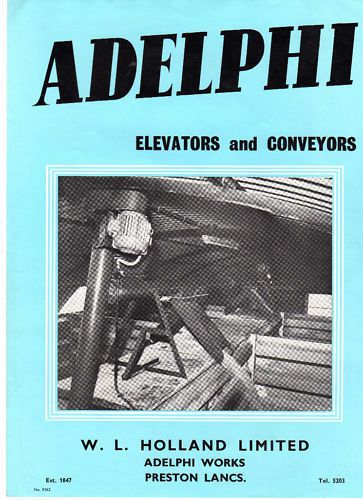 Adelphi Elevators &amp; Conveyors 1962 Leaflet Preston 7264