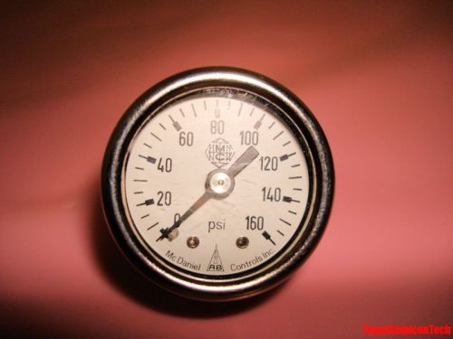 Mcdaniel controls 0-160 psi 1 1/2&#034; dial pressure gauge for sale