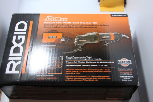 Ridgid jobmax air powered multi-tool starter kit, sander,saw, new #r9020pnk for sale