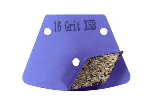 16 grit single rhombus grinding plate medium bond trapezoid scraper concrete for sale