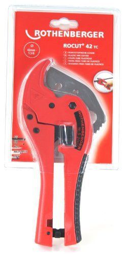 Rothenberger rocut 42tc 52000 plastic pipe shears, 1-5/8&#034; max od, 1-1/4&#034; max od for sale