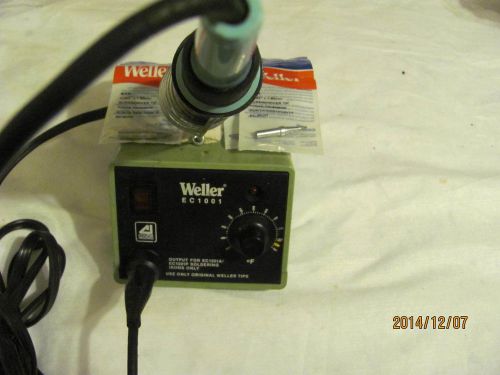 WELLER SOLDERING STATION EC1201 WITH EC1201P IRON &amp;(3) EXTRA TIPS