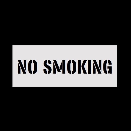 6&#034; letters no smoking reusable stencil for parking lot spray painting 2mm pvc for sale