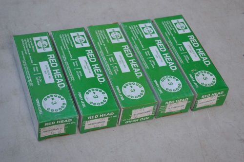 Nib 500 ramset red head .25 cal strip loads 3r5 power 5 boxes of 100 green for sale