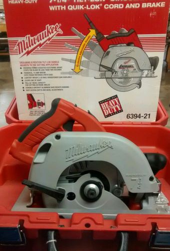 Milwaukee 6394-21 7-1/4&#034; tilt-lok circular saw with brake case NEW no cord