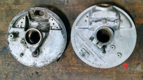 Antique maytag engine single cylinder magneto backing plate lot of 2 w/ oil ring for sale