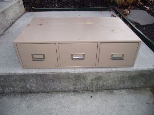 Vintage 4 Drawer Green Metal Storage Bin Tool Cabinet Industrial Box