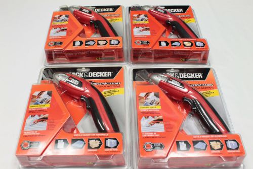 Lot of 4 Black and Decker Power Scissors New SZ360 Discontinued