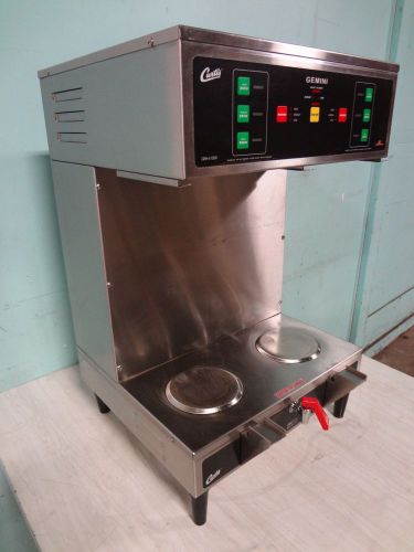 &#034; curtis gemini &#034; commercial heavy duty dual coffee brewer w/hot water spigot for sale