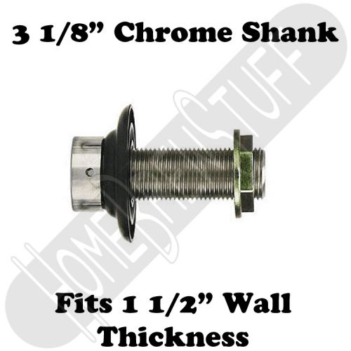 3 1/8&#034; draft beer shank assembly chrome 3/16&#034; bore kegerator tap homebrew for sale