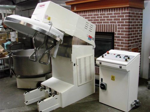 Sottoriva dual 250 double arm spiral mixer with tilting head and removable bowl for sale