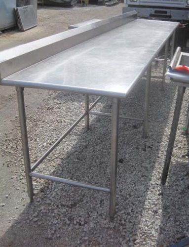 156&#034; All Stainless Steel Work Table for Bakery or Pizza Place
