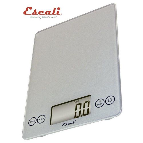 Escali arti 15 pound / 7 kilogram digital scale - shiny silver for sale