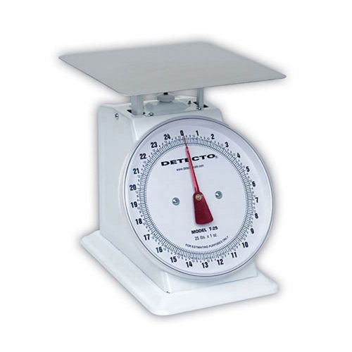 Detecto T-25 (T25) Top Loading Large Dial Scale-25-lb capacity