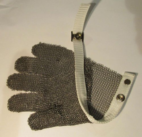 Stainless steel chain mesh cut resistant glove cutting/butcher small left right for sale