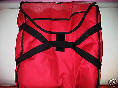 Durable large red pizza bag for sale