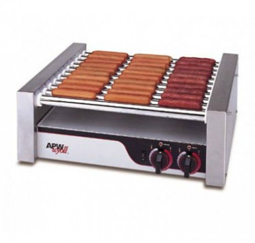 Apw/wyott (hr-20) - 20 hot dog flat hotrod roller grill, 120v for sale