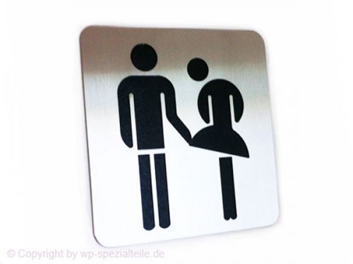 Toilet Symbol Door Sign Restroom Unisex Bathroom Funny Men &amp; Ladies Fun Sexy