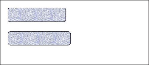 Double Window Check Envelopes 1000/lot Inside Tint size 4 1/8 x 9 1/2 #10 Size