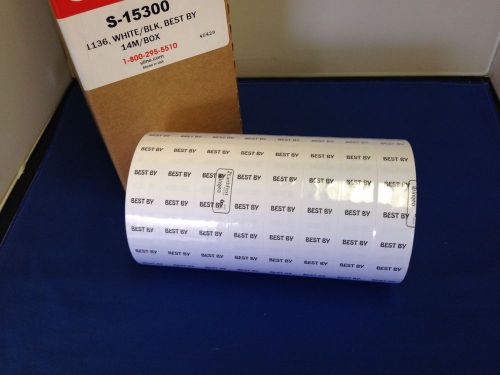 Box of labels for 1100 series Monarch lablers &#034;BEST BY&#034; 14M/Box