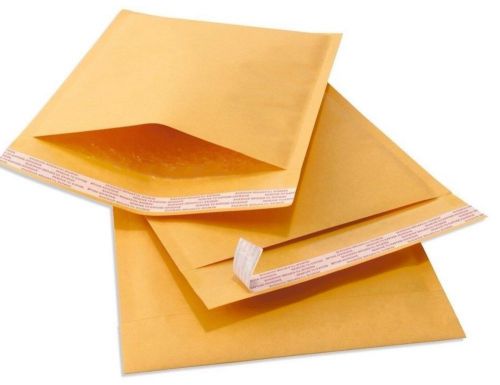 5 #0 6X10 YELLOW KRAFT BUBBLE MAILERS PADDED SHIPPING ENVELOPES 5.25 X 9.25&#034;