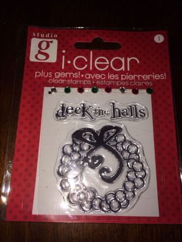 Studio G Clear Stamp Set Christmas Berry Wreath