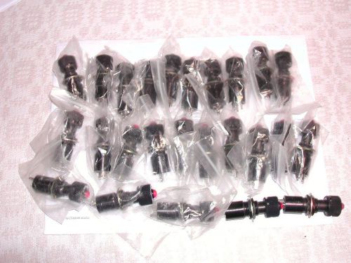 Lot of 25 Unused  Military Style  Panel Indicators w/ red lens &amp; Light Shield