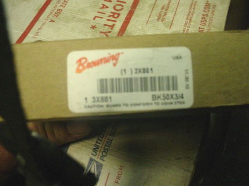 NEW IN BOX  BROWNING ONE GROOVE - V-BELT PULLEY SHEAVE PART # BK50X3/4