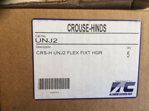 Lot 5 Crouse Hinds UNJ2 Flexible Luminaire Hanger 3/4&#034; (0.825&#034; Actual OD) NIB!
