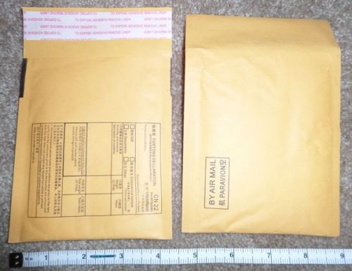 45 kraft envelope SMALL BUBBLE MAILERS for jewelry or tiny items with print NEW