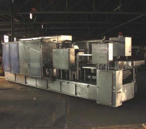 Osgood Industries Inc 6 lane inline continuous motion atmospheric cup filler and