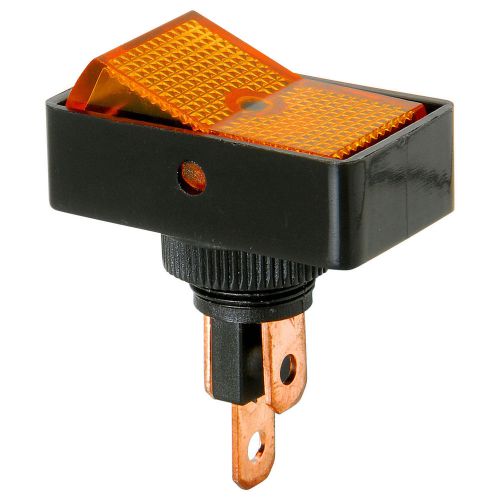 SPST Automotive Rocker Switch w/Amber Illumination 12V 060-752