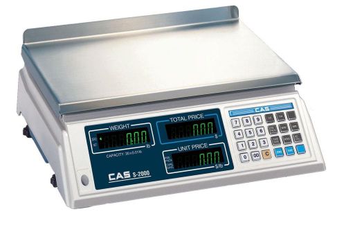 CAS S-2000 Price Computing Scale 60Lb Legal for Trade S2000