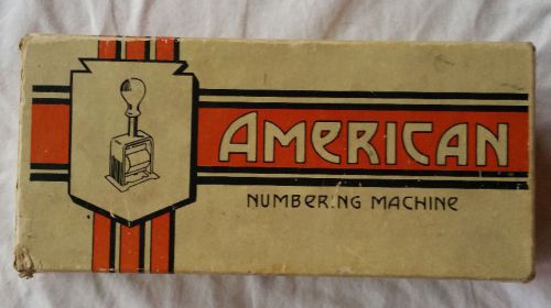 Beautiful Vintage American Numbering Machine Model 41 - FREE SHIPPING