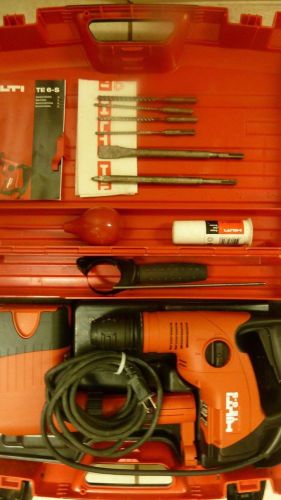 HILTI TE 6-S CORDED ROTARY HAMMER DRILL WITH  W. DRS DUST COLLECT excellent cond