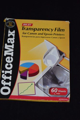 OfficeMax Overhead Transparency Film / Canon &amp; Epson Ink Jet Printers / 43 pages