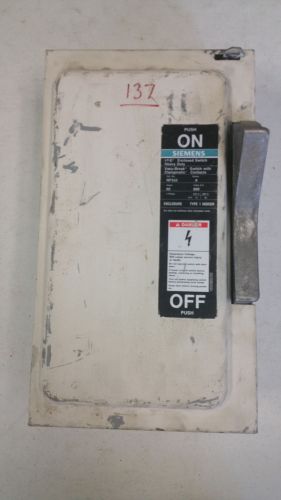 Siemens ITE Cat# NF352 Series A Type 1 , 60 Amp Switch