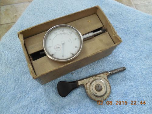 2 Old Machinest Tools Starrett Speed Indicator &amp; Germany Dial Guage