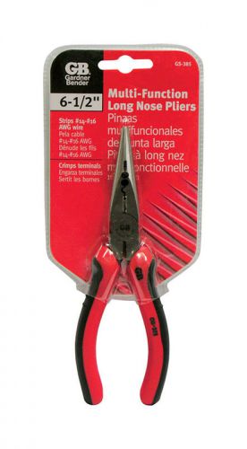 New! gb gardner bender long nose pliers &amp; side cutters 6-1/2&#034; gs-385 for sale
