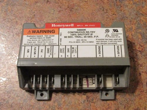 Honeywell S8660K 1006 Continuous re-try Lennox 80N9201  38707B001