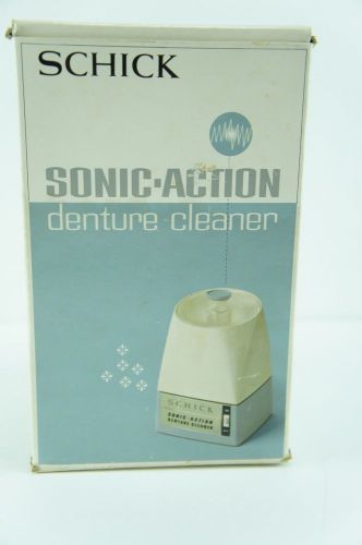 Vintage Schick Sonic Action Denture Cleaner Model 55 USED Working