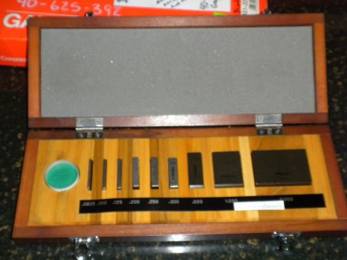 Mitutoyo Gage/Gauge Block Set Model 516-931-22, BE1-9-3F/A, Grade 3